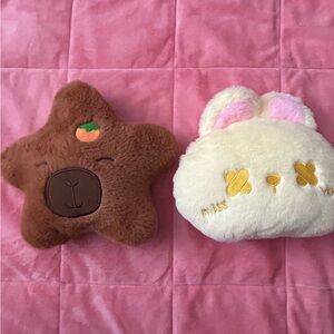 Cute Bunny and Bear Star Plush Set